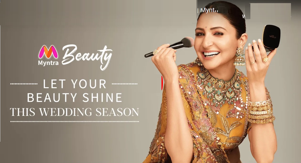 Anushka Sharma launches Myntra Beauty’s “Let Your Beauty Shine” campaign.