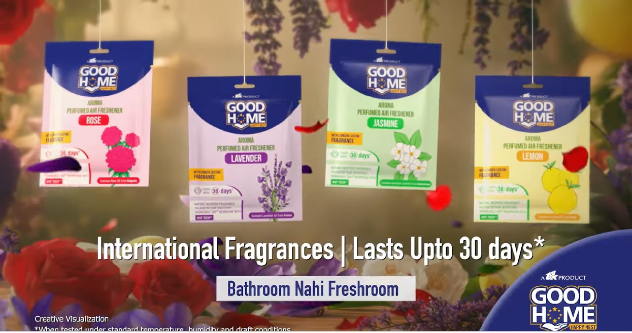 Good Home rebrands bathrooms as “Freshrooms” in latest campaign.